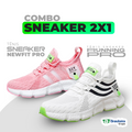 Combo 2x1 SNEAKERS PRO | TÊNIS NEWFIT PRO + TÊNIS RUNNING PRO | ENVIO IMEDIATO