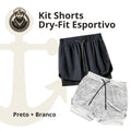 Kit Shorts Dry-Fit Esportivo