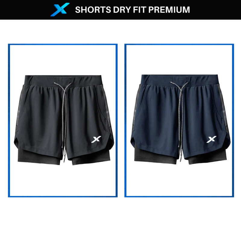 Shorts DryFit™ de Compressão NEXT Premium - Compre 1 Leve 2