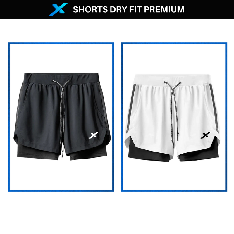 Shorts DryFit™ de Compressão NEXT Premium - Compre 1 Leve 2