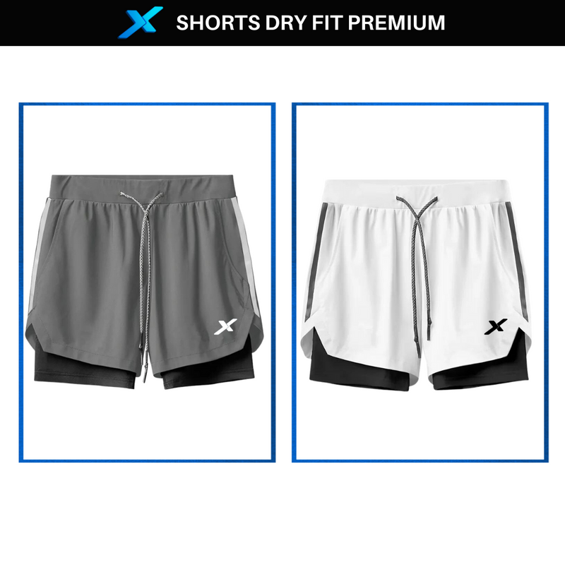 Shorts DryFit™ de Compressão NEXT Premium - Compre 1 Leve 2