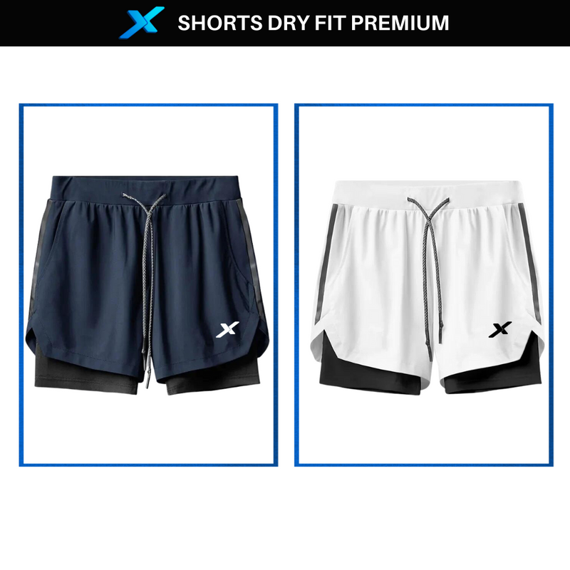 Shorts DryFit™ de Compressão NEXT Premium - Compre 1 Leve 2