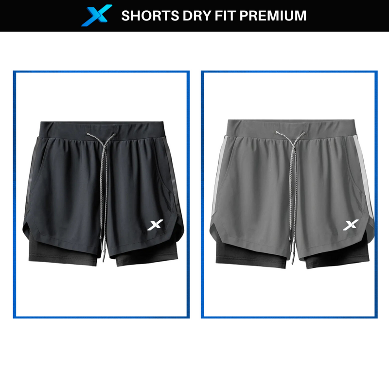 Shorts DryFit™ de Compressão NEXT Premium - Compre 1 Leve 2