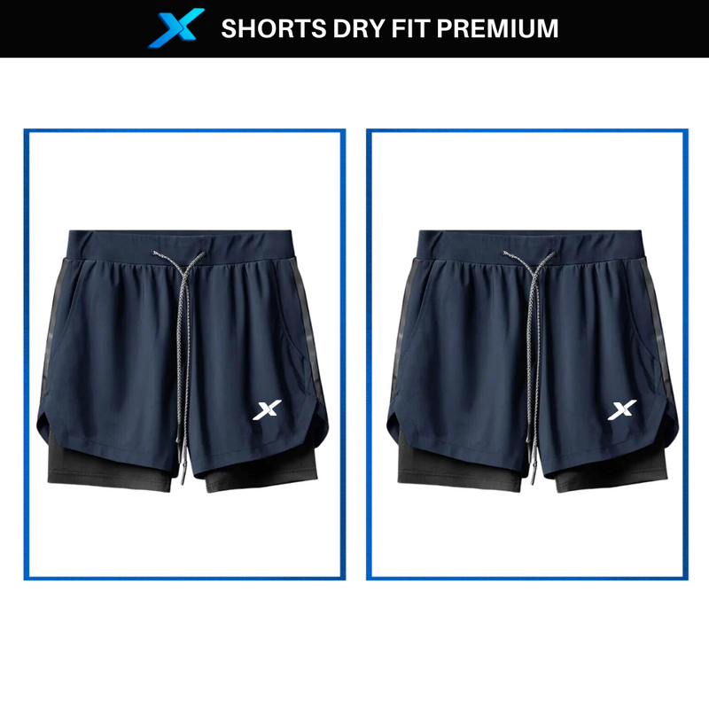 Shorts DryFit™ de Compressão NEXT Premium - Compre 1 Leve 2