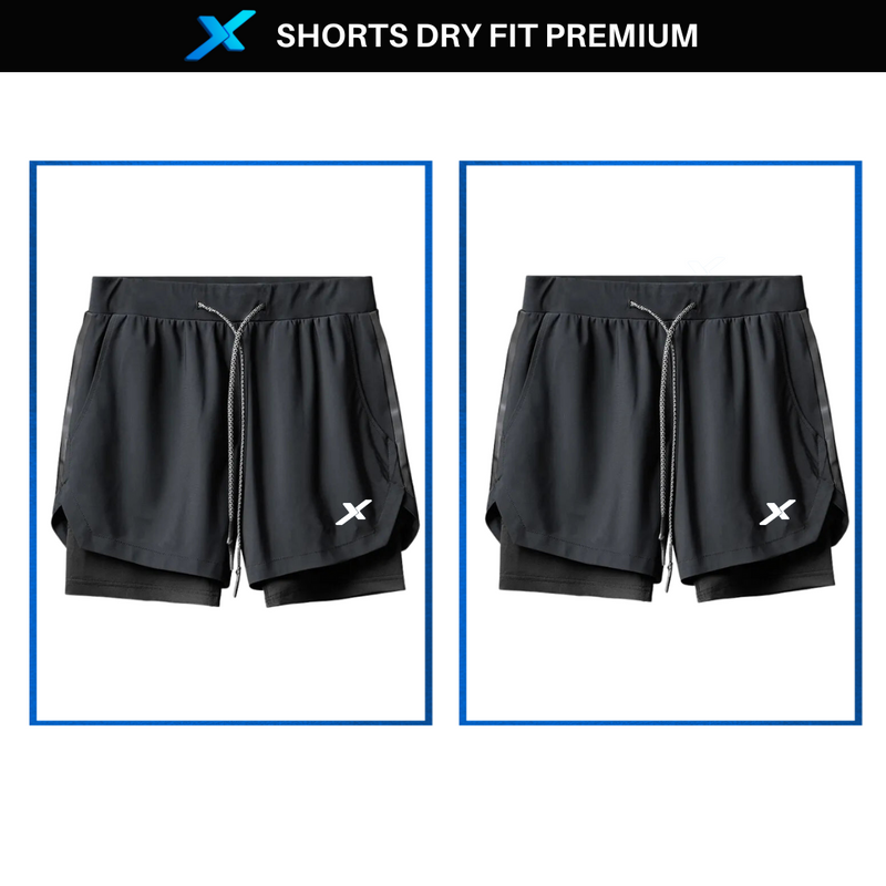 Shorts DryFit™ de Compressão NEXT Premium - Compre 1 Leve 2