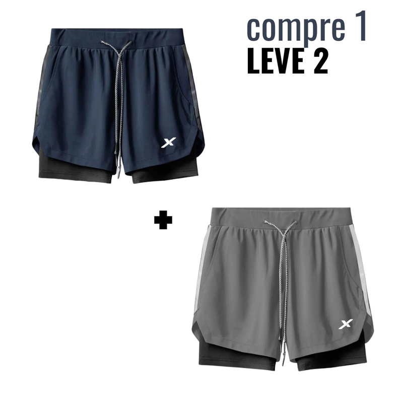 Shorts DryFit™ de Compressão NEXT Premium - Compre 1 Leve 2