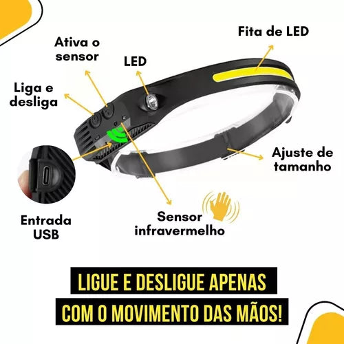 Lanterna de Cabeça Tech Laser[Compre 1 leve 2]